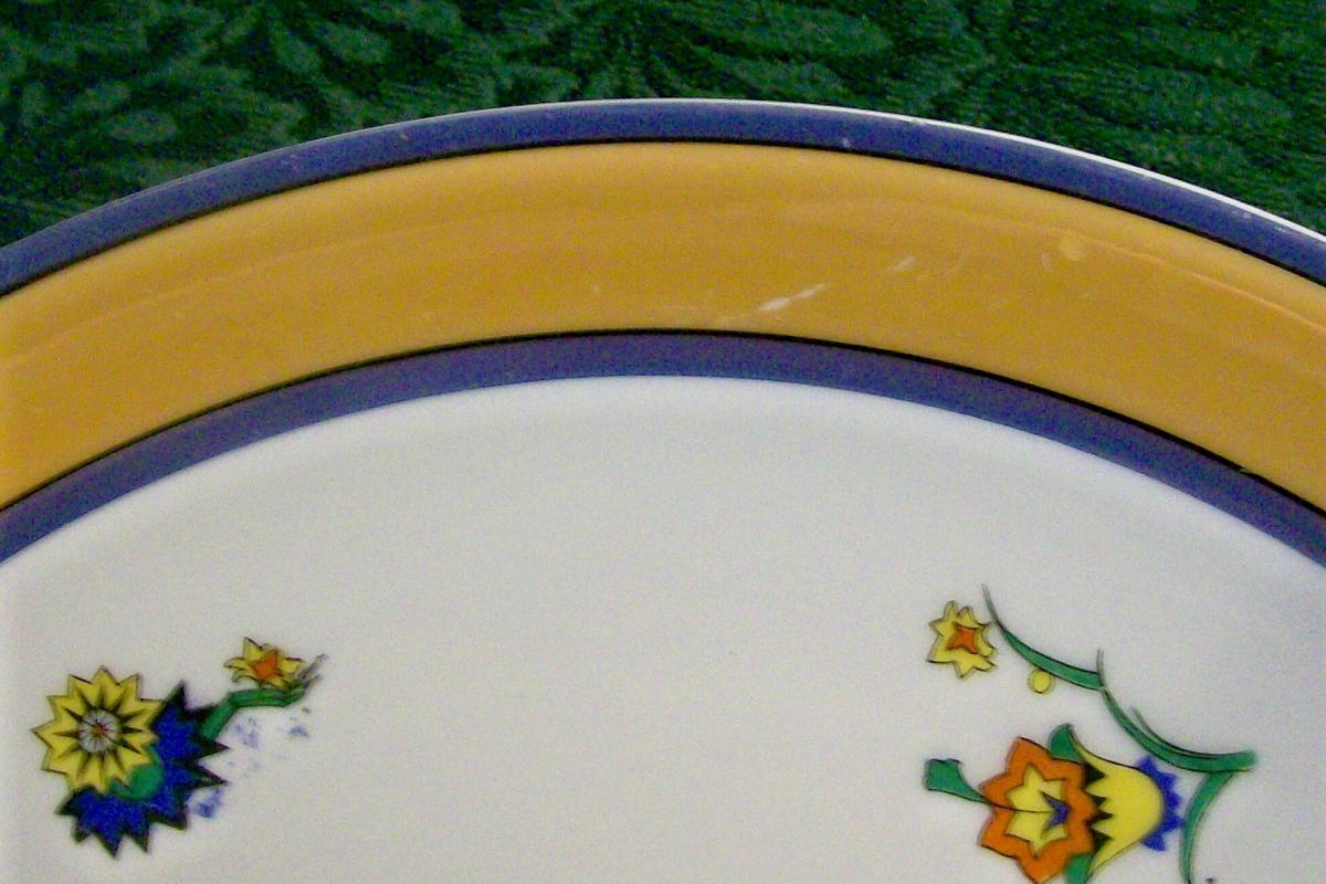 Bavarian Art Deco Luster Cake Plate