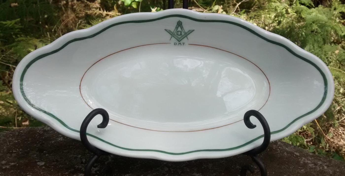 Masonic Restaurant Relish Dish