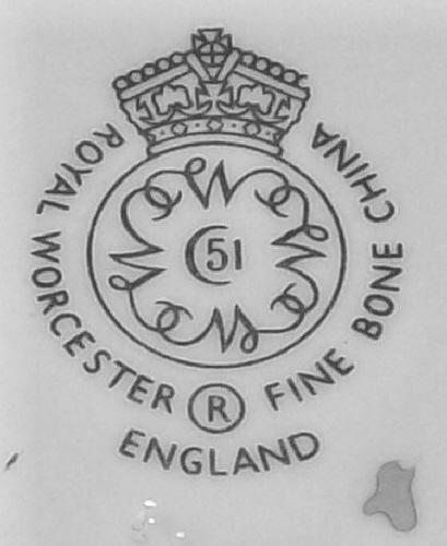 Royal Worcester Bone China Saucer