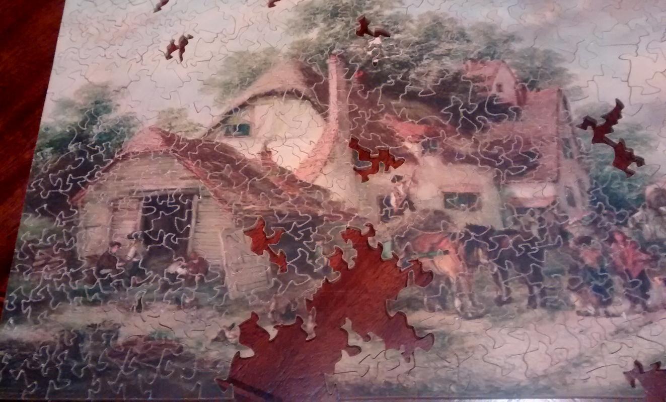 Wood Jigsaw Puzzle w/Box 1930s