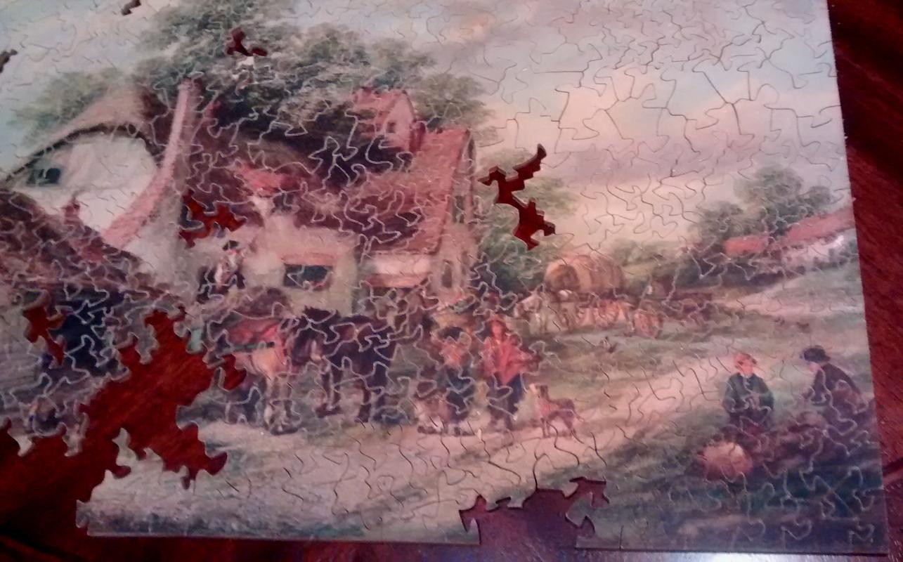 Wood Jigsaw Puzzle w/Box 1930s
