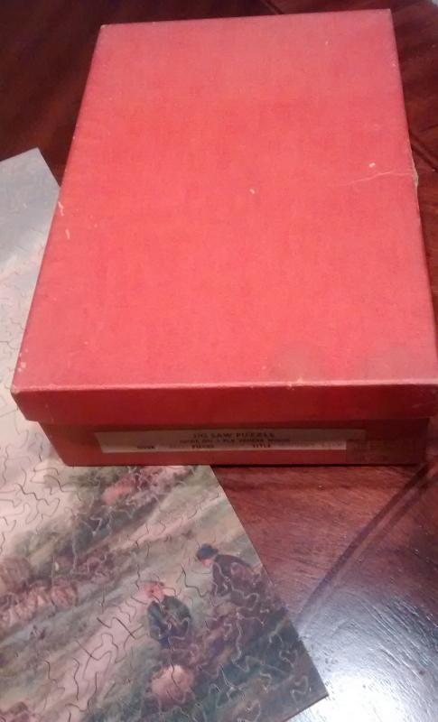 Wood Jigsaw Puzzle w/Box 1930s