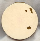 Elgin American Enameled Brass Compact 1950's Yellow Flowers