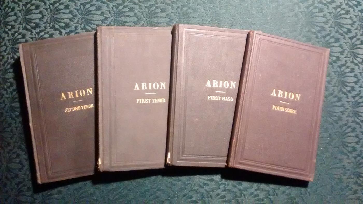 Acapella Arion Collection of Songs for Male Voices 4 Volumes 1862-89