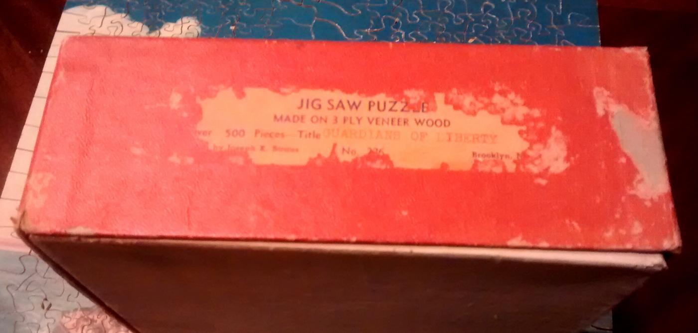 Wood Jigsaw Puzzle w/Box Ca. 1941