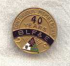 Railroad Brotherhood of Locomotive Firemen & Enginemen Fraternal Pin