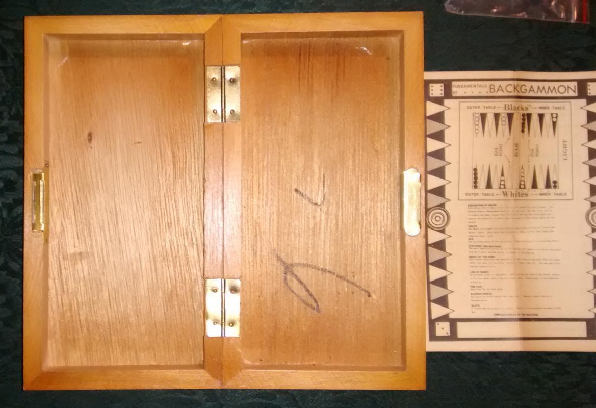 Chadwick Magnetic Backgammon Set Complete 1973 Vintage