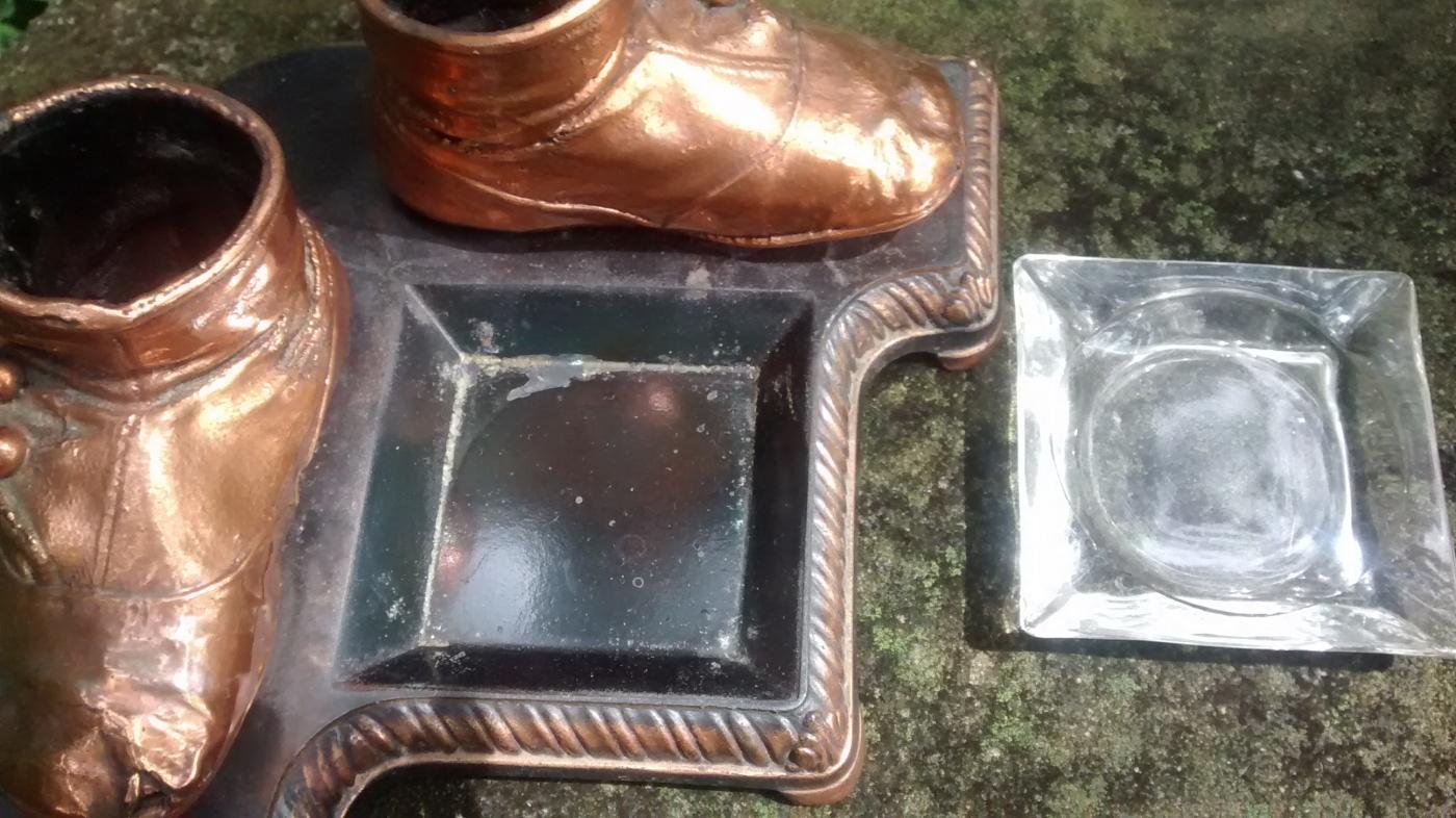 Vintage Bron Shoe Co. Baby Shoe Ashtray Holder #86