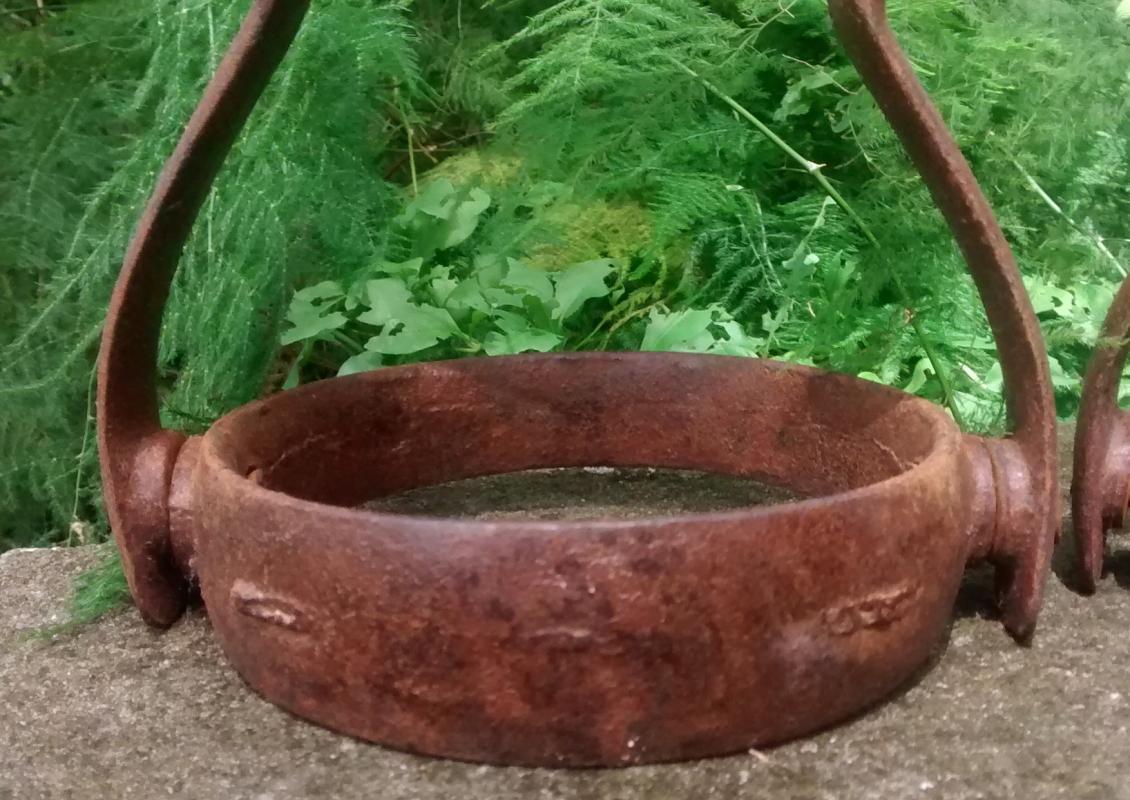 Antique Iron Trick-Rider Horse Stirrups Early 1900s
