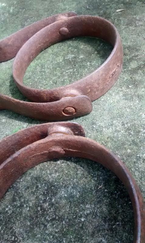 Antique Iron Trick-Rider Horse Stirrups Early 1900s