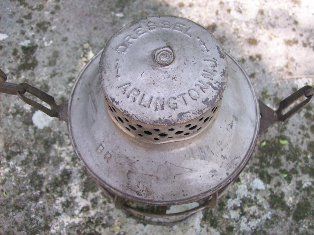 Burlington Route Railroad Lantern Ca. 1939 Dressel Original Globe