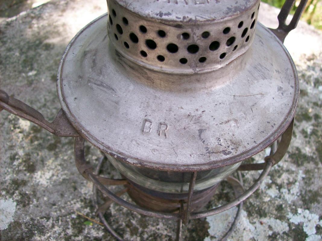 Burlington Route Railroad Lantern Ca. 1939 Dressel Original Globe