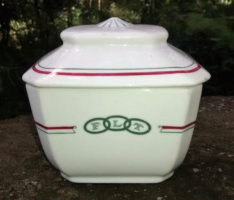 Odd Fellows Restaurant Ware Sugar w/Lid Mayer 1920s-30s F-L-T