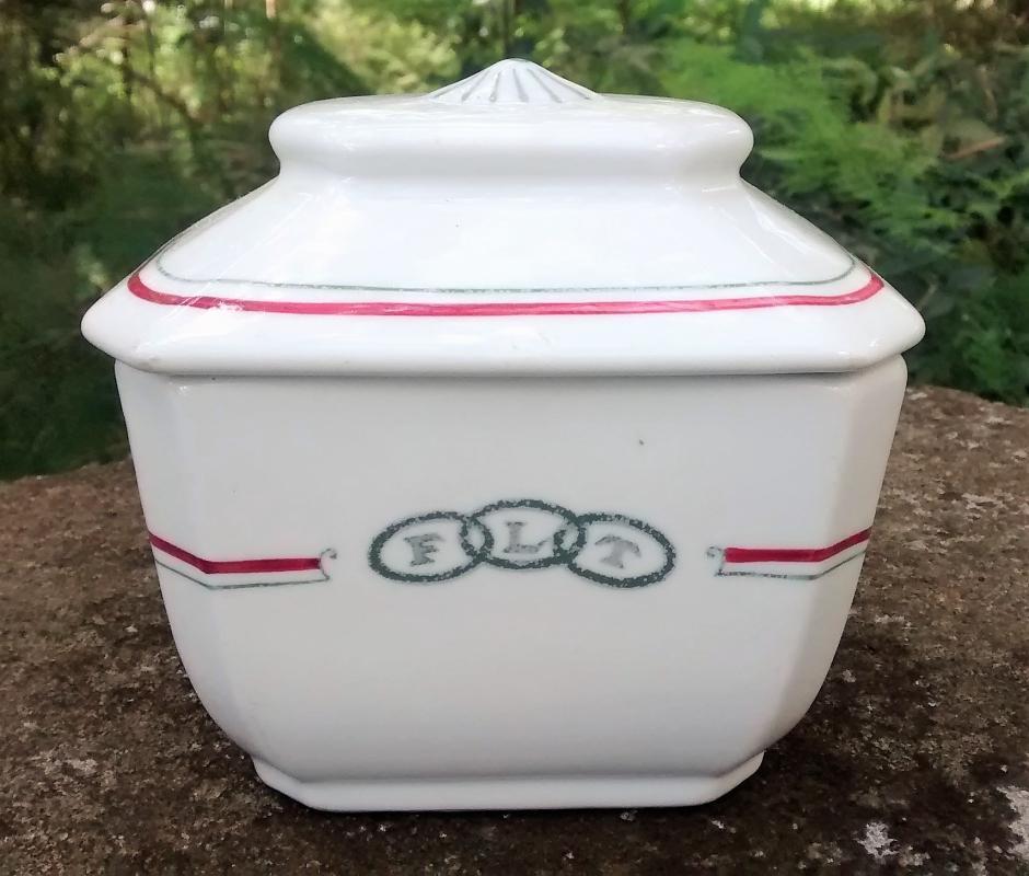 Odd Fellows Restaurant Ware Sugar w/Lid Mayer 1920s-30s F-L-T