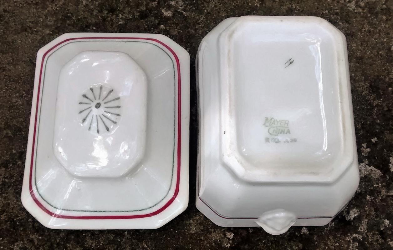 Odd Fellows Restaurant Ware Sugar w/Lid Mayer 1920s-30s F-L-T