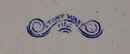 Till English Staffordshire Stoneware Blue Willow Plate 1850-60 9.5