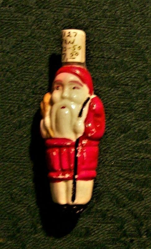 Figural Santa Electric Christmas Bulb Double-Faced NOT WORKING