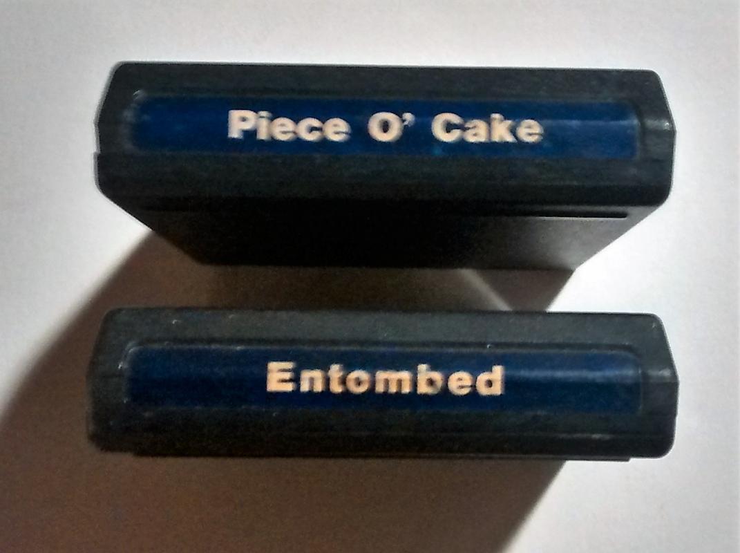 Vintage Atari 2600 Games Piece O'Cake VC2005 & Emtombed VC2007 Cartridges Only