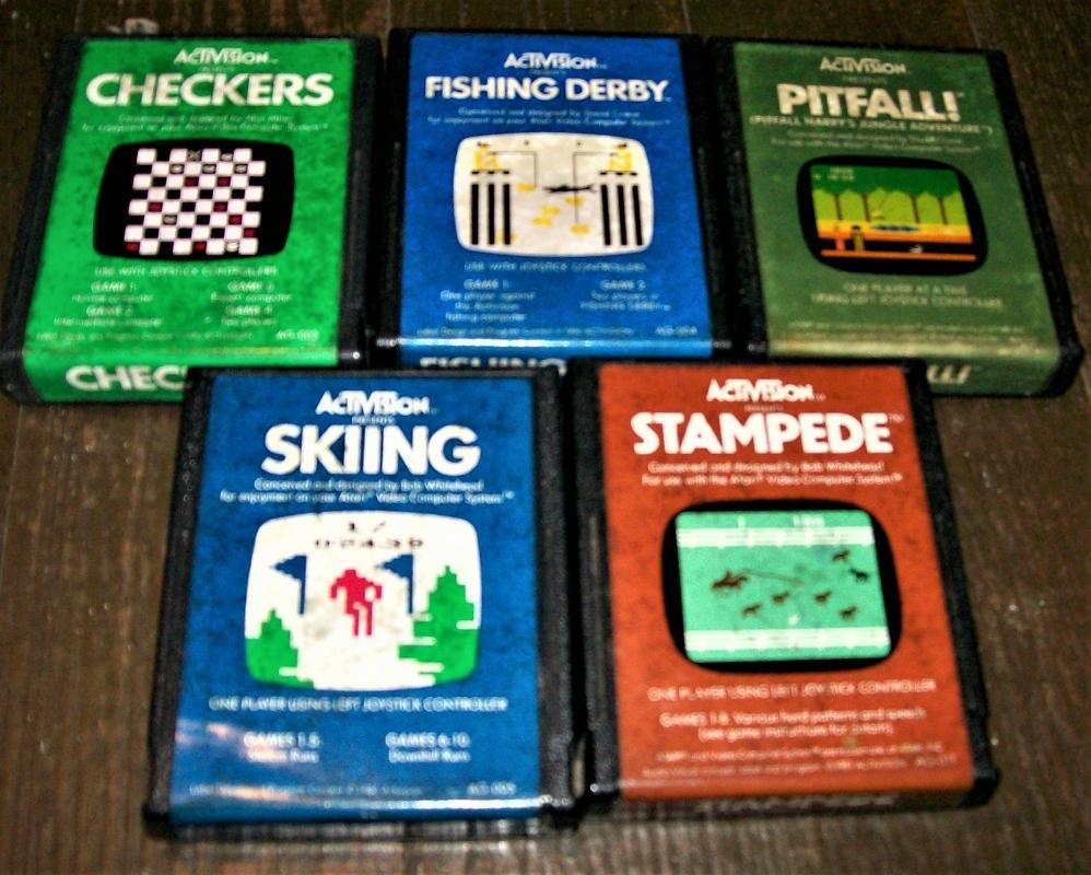 Vintage Atari 2600 Games Set of 5 Activision Cartridges Only