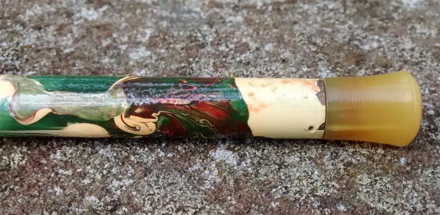 Roaring 20s Telescopic Cigarette Holder Enameled Brass/Alum/Bakelite 34