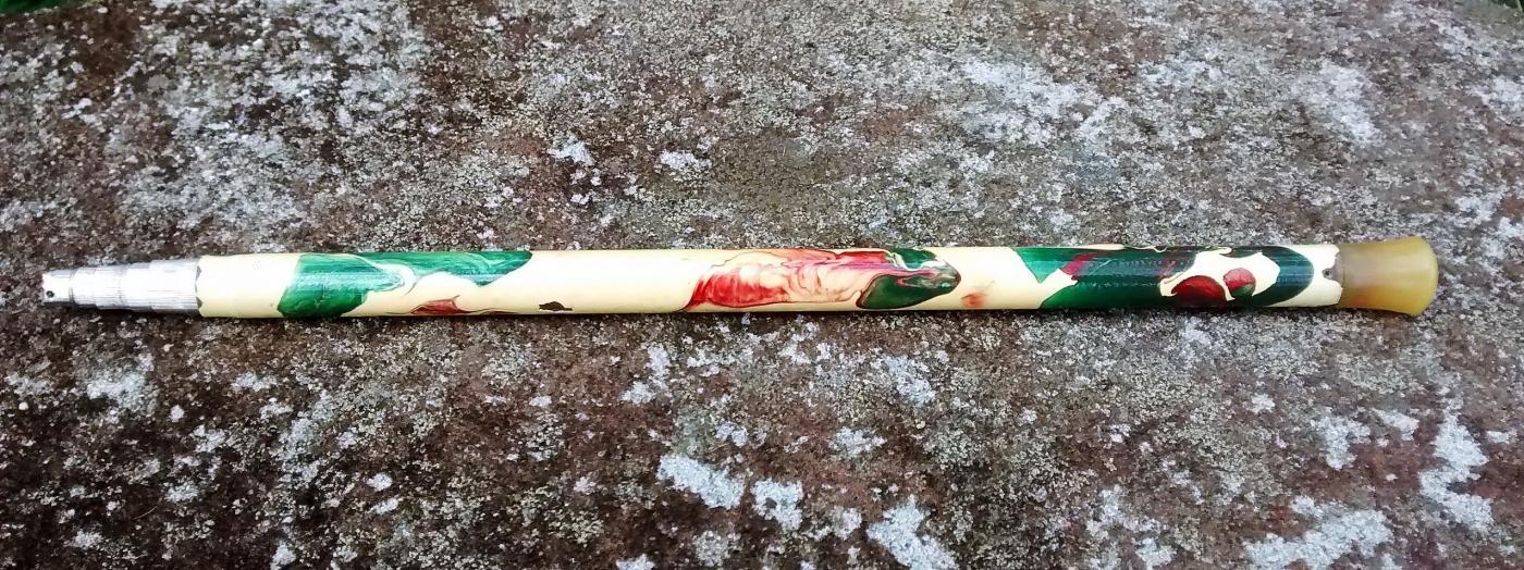 Roaring 20s Telescopic Cigarette Holder Enameled Brass/Alum/Bakelite 34
