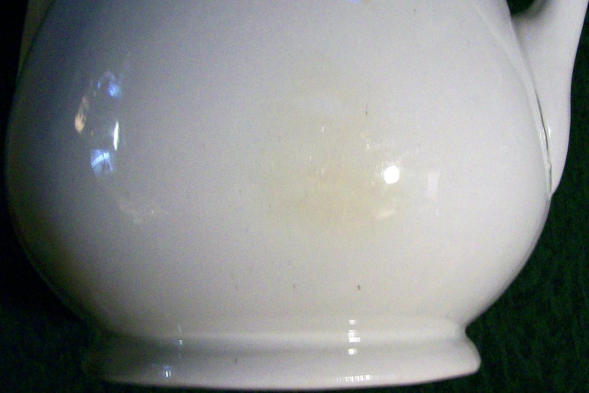 White Ironstone Coffeepot William Taylor England Ca. 1860