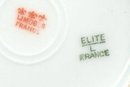 Elite Limoges Ramekin with Saucer Bawo & Dotter Pink Florals Early 1900's