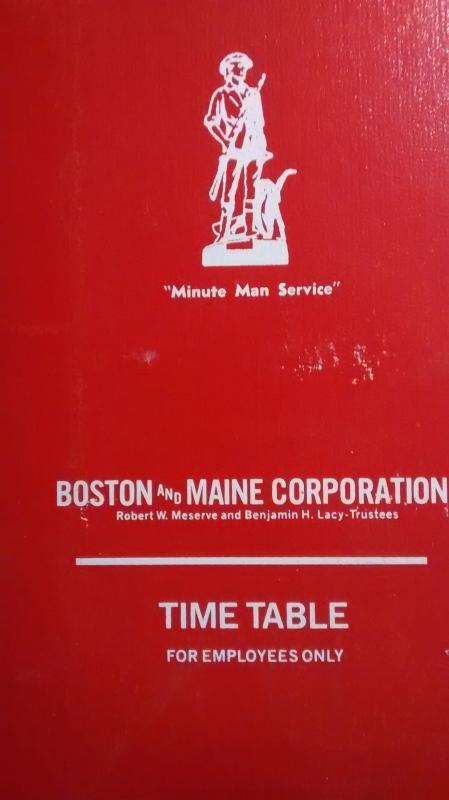 Boston & Maine Railroad Time Table 1978-80s w/Supplements