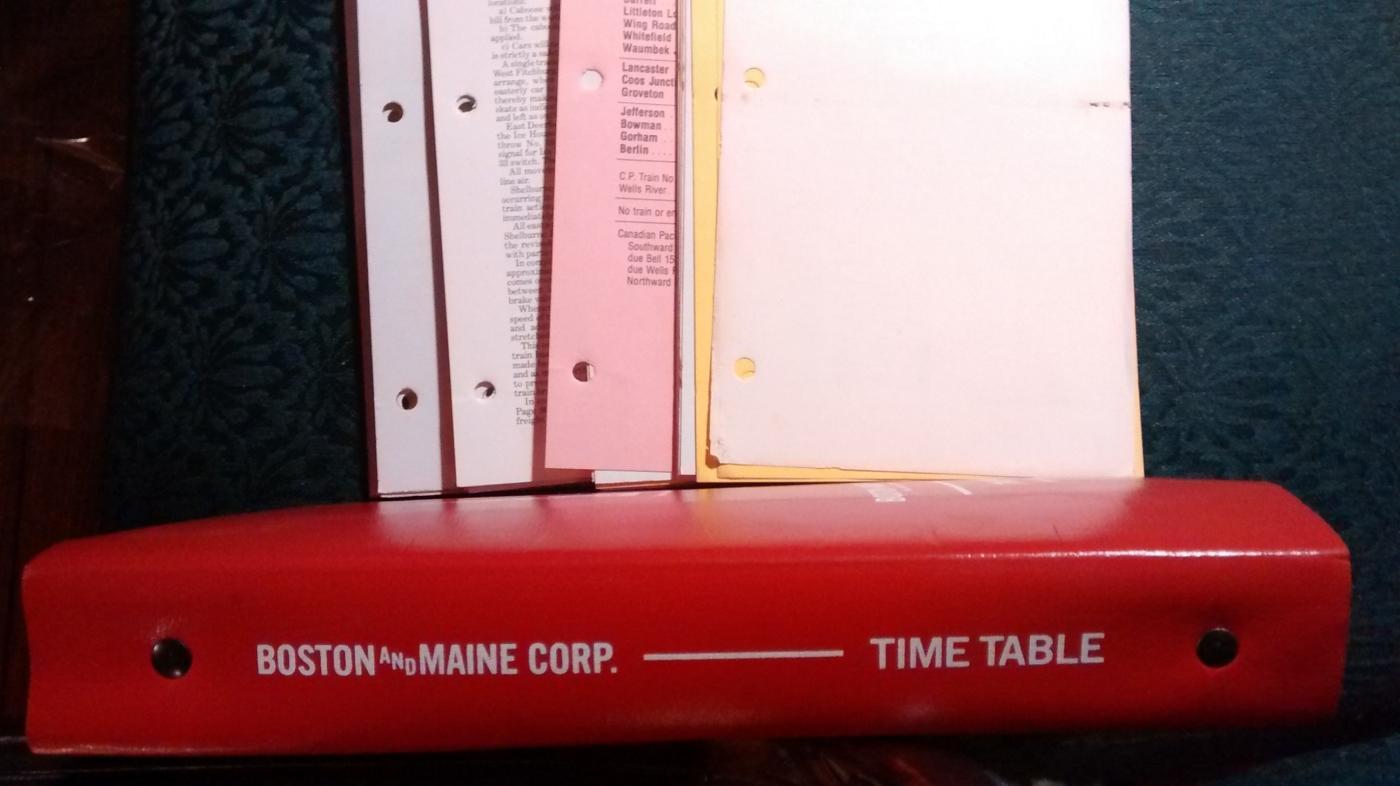 Boston & Maine Railroad Time Table 1978-80s w/Supplements