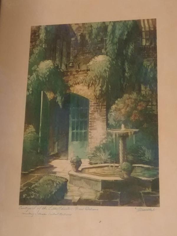 Illinois Central Railroad Promo Prints New Orleans Mettel Set/4
