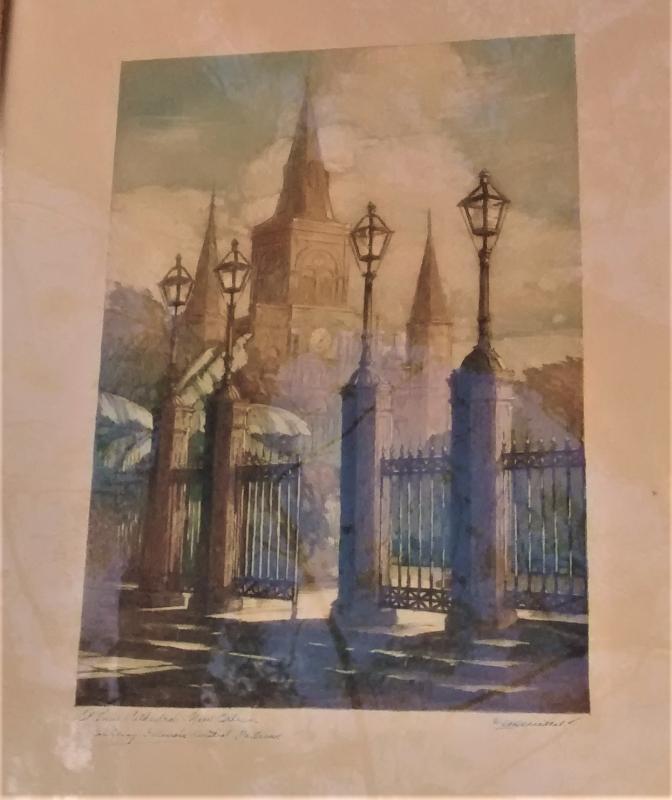 Illinois Central Railroad Promo Prints New Orleans Mettel Set/4