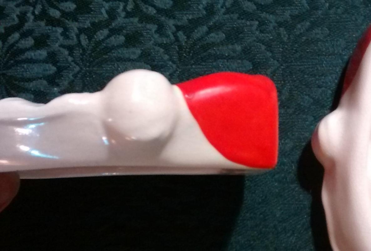 Santa Claus Christmas Ashtray/Candy/Wall Hanging Japan Ceramic