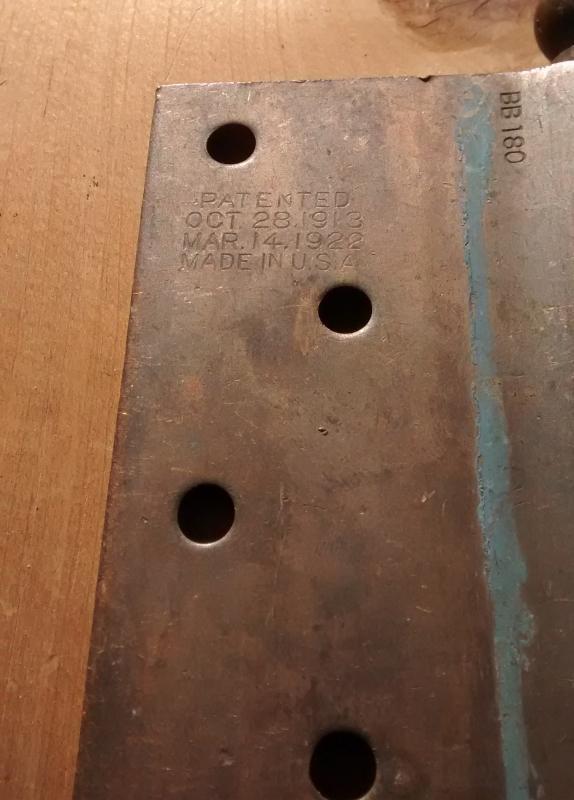Stanley Brass Door Hinge Pair Sweetheart Logo 1922 5