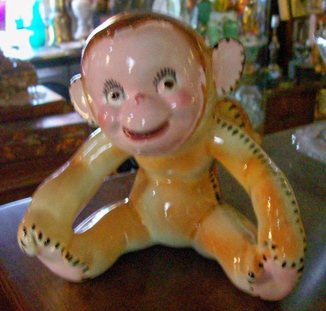 Monkey Planter: Circa 1950's