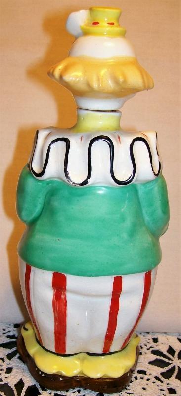 Clown Ceramic Liquor Decanter 1950's Bar-Ware 8