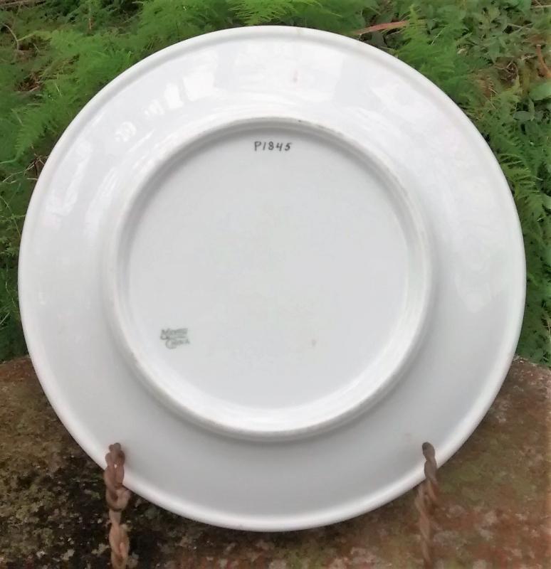 Order of the Eastern Star Ceramic Plate Mayer Restauarant 1920s-30s