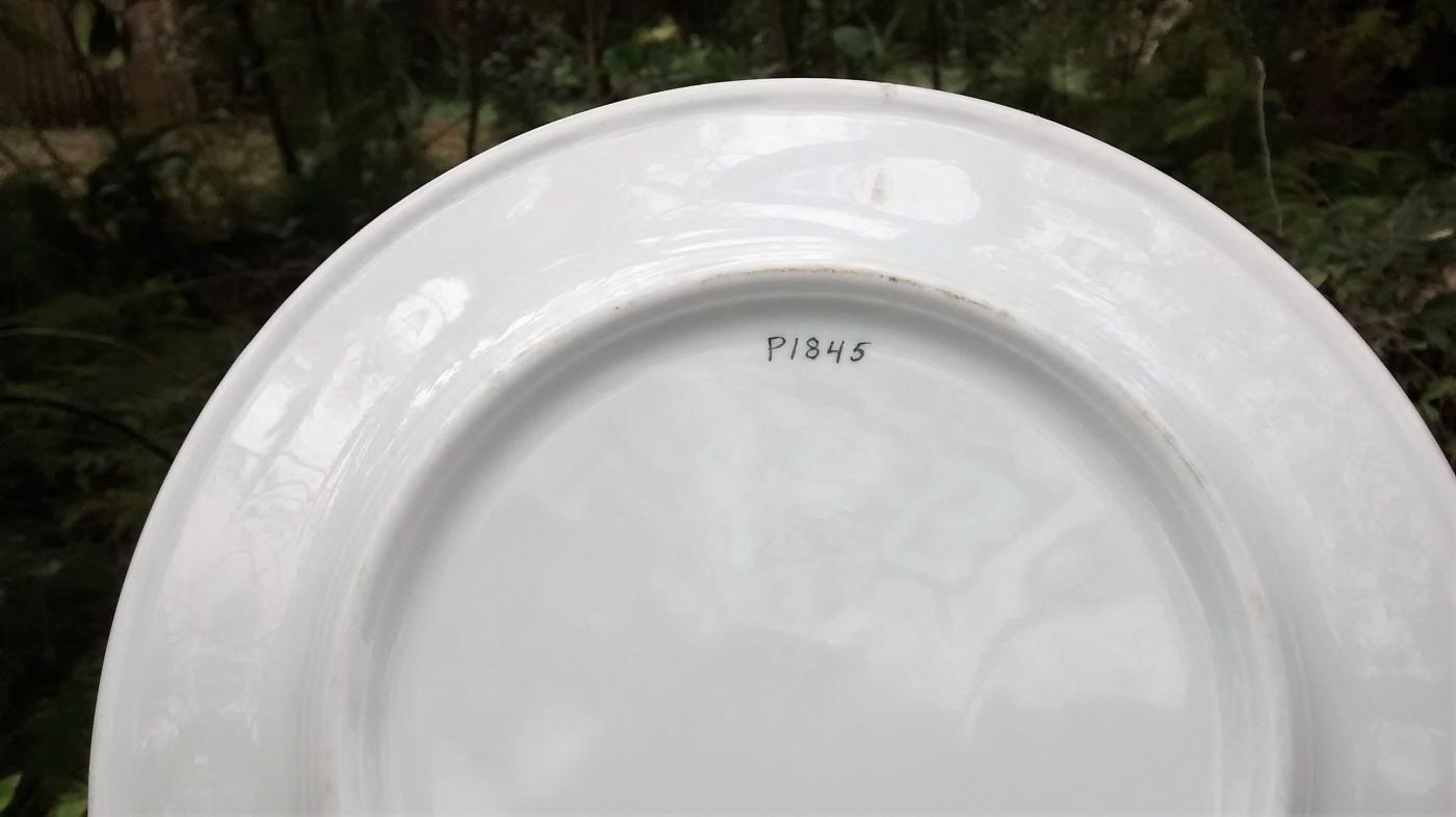 Order of the Eastern Star Ceramic Plate Mayer Restauarant 1920s-30s