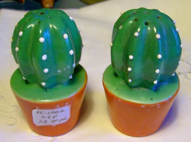 S & P: Potted Cactus, 1930's