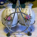 S&P: Rose Decal with Platinum Trim: Wire Holder