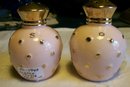 S&P: Napco: Pink with Gold Dots & Tops