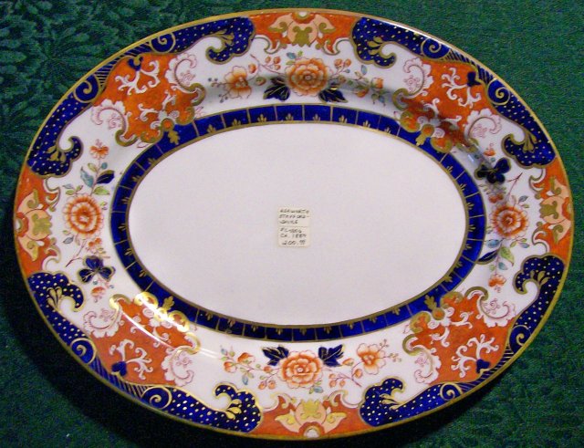 Ashworth English Ironstone Platter Imari-style Ca. 1880