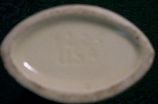 Shawnee Pottery Vase with Flowers #1225 1930's-40's 4 7/8