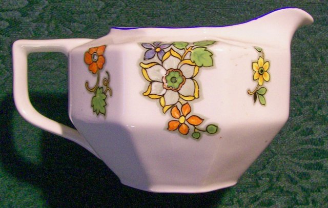 Zeh Scherzer & Co. Ceramic Creamer #6996/9669/9666 Art Deco Floral 1930's