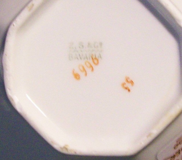 Zeh Scherzer & Co. Ceramic Creamer #6996/9669/9666 Art Deco Floral 1930's