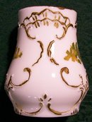 Opal/Milk Glass Vase: Hand-painted Decoration