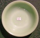 Hocking Fire-King Jade-ite Green Jane Ray Glass Bowl