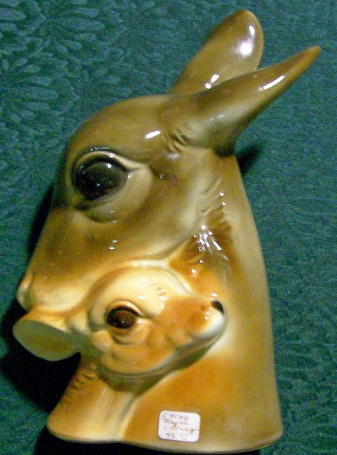 Royal Copley Deer with Fawn Figurine