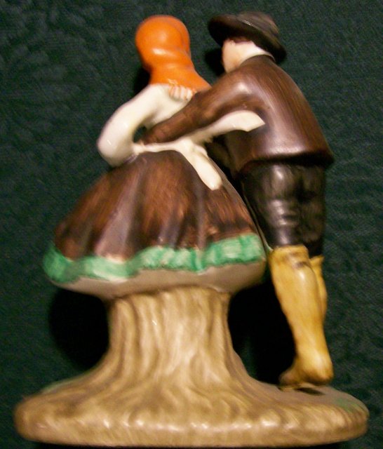 Tyrolean Dancers Ceramic Figurine Hermonn Napco 1961 #A5270A