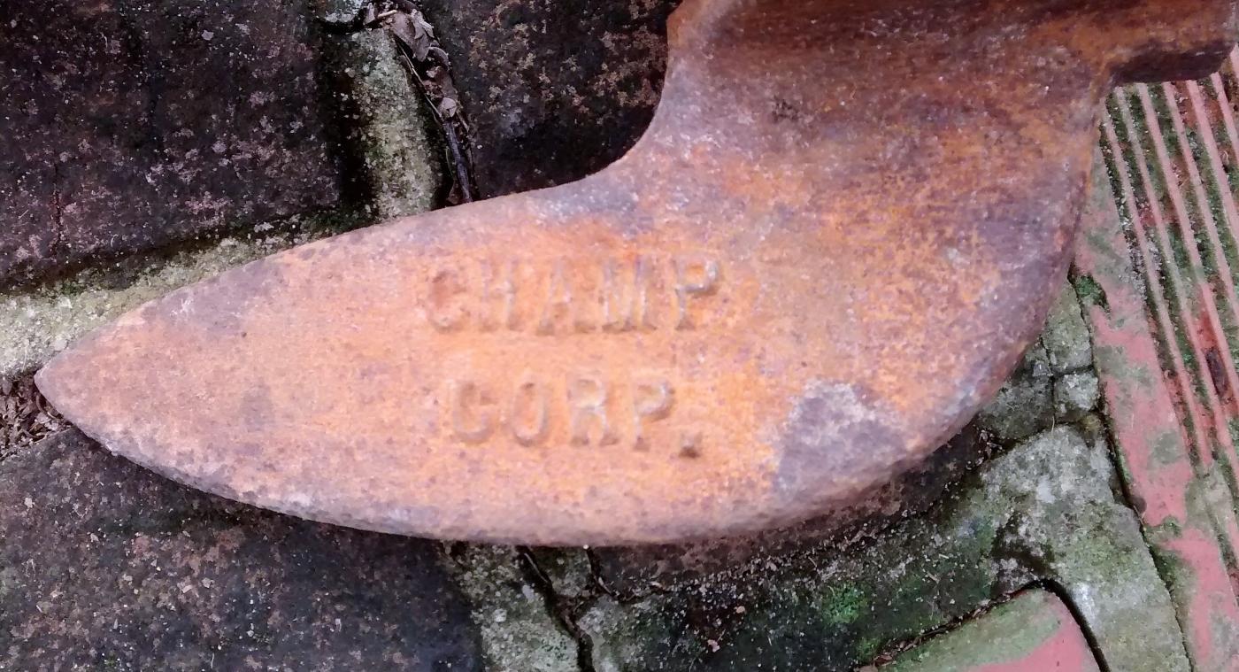 Champ Boat Anchor with Rope Cast Iron/Steel U.S.A. Nautical