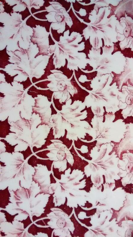 Mayer Arbor / King Pin Platter 40s-60s Restaurant China Red/White 12.5